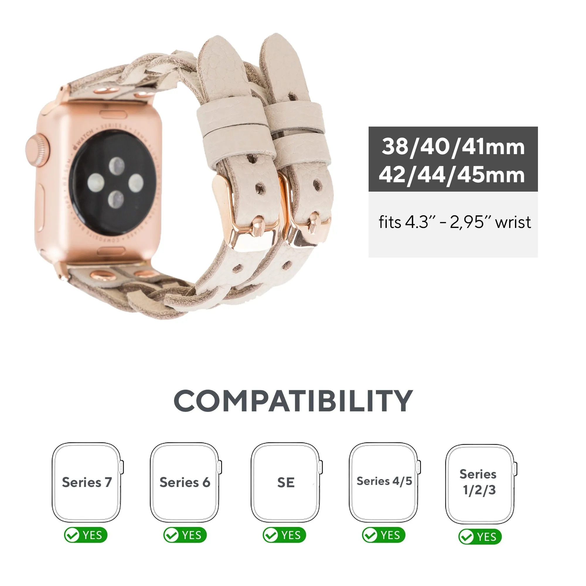 DelfiCase Sheffield Double Apple Watch Band & Fitbit/Sense