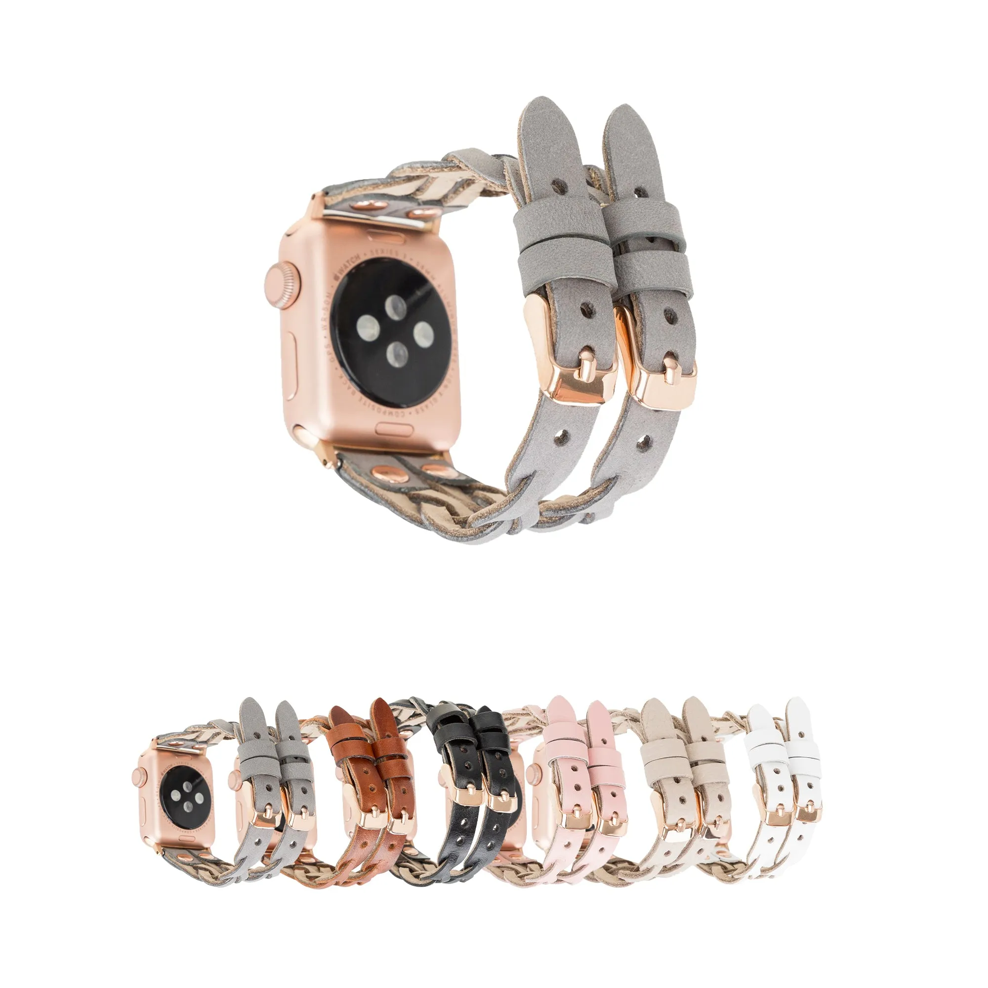 DelfiCase Sheffield Double Apple Watch Band & Fitbit/Sense