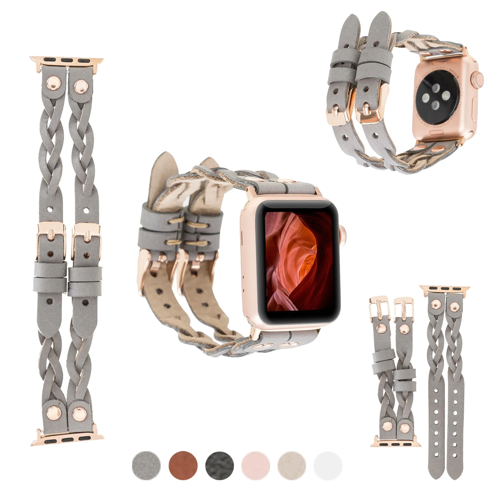 DelfiCase Sheffield Double Apple Watch Band & Fitbit/Sense