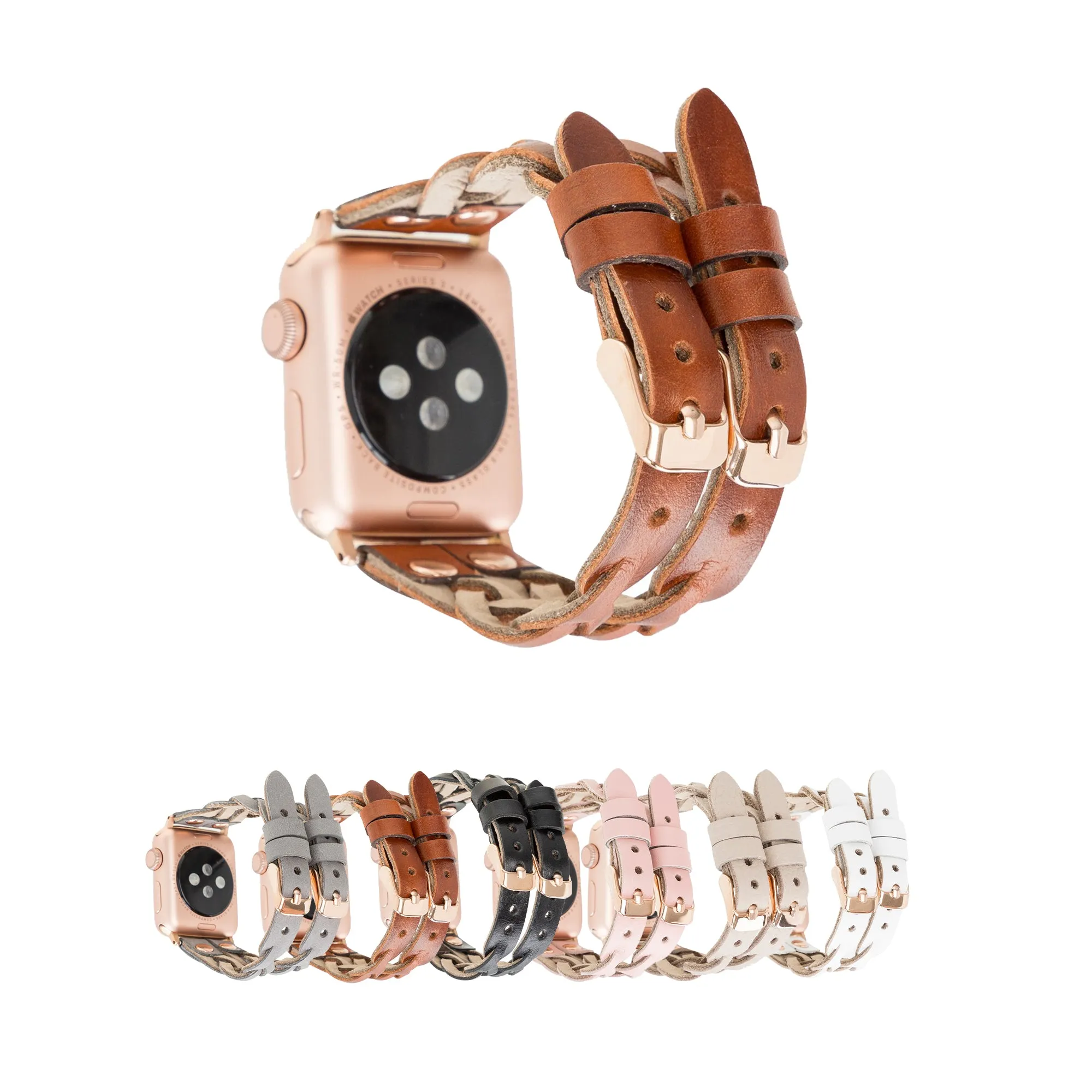 DelfiCase Sheffield Double Apple Watch Band & Fitbit/Sense