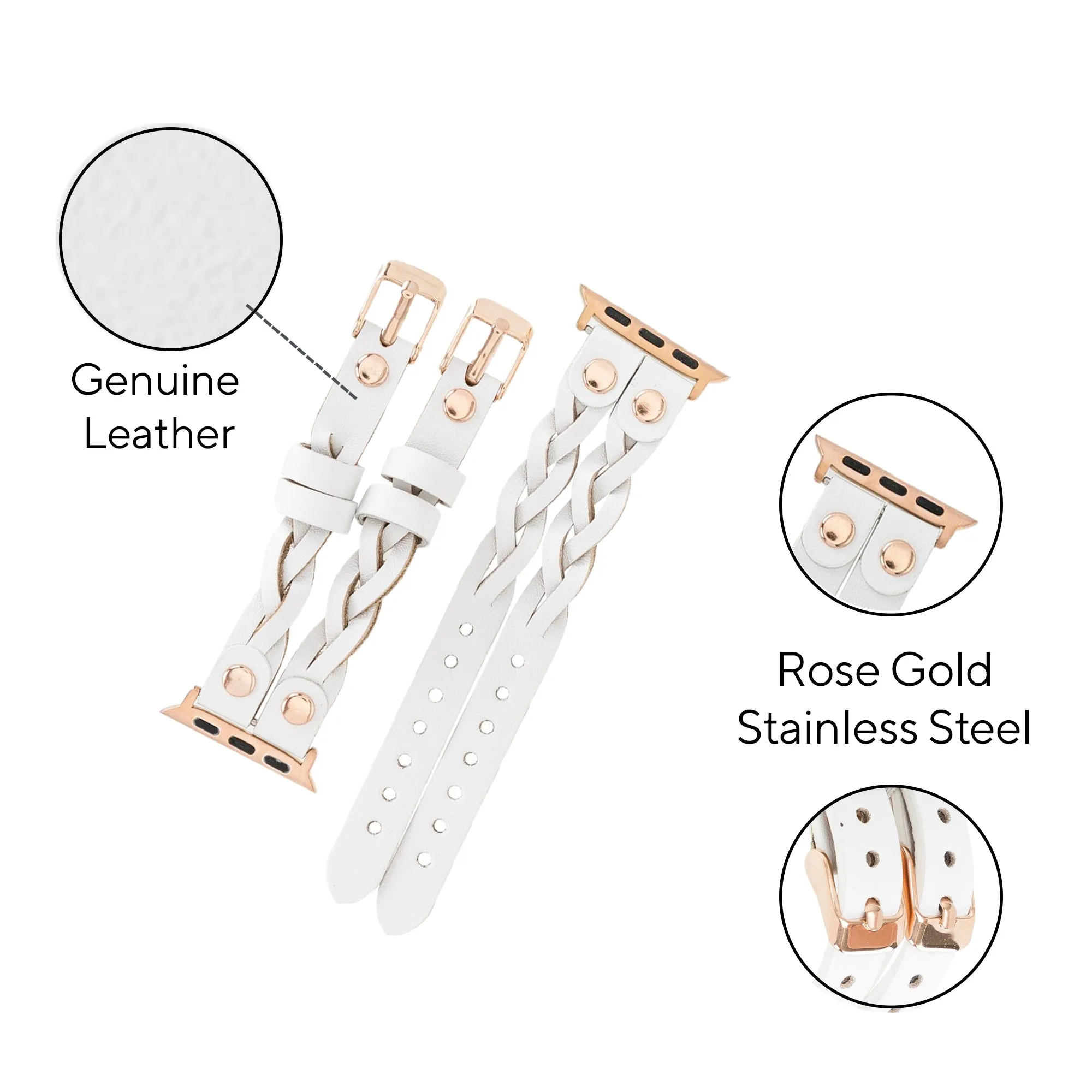 DelfiCase Sheffield Double Apple Watch Band & Fitbit/Sense