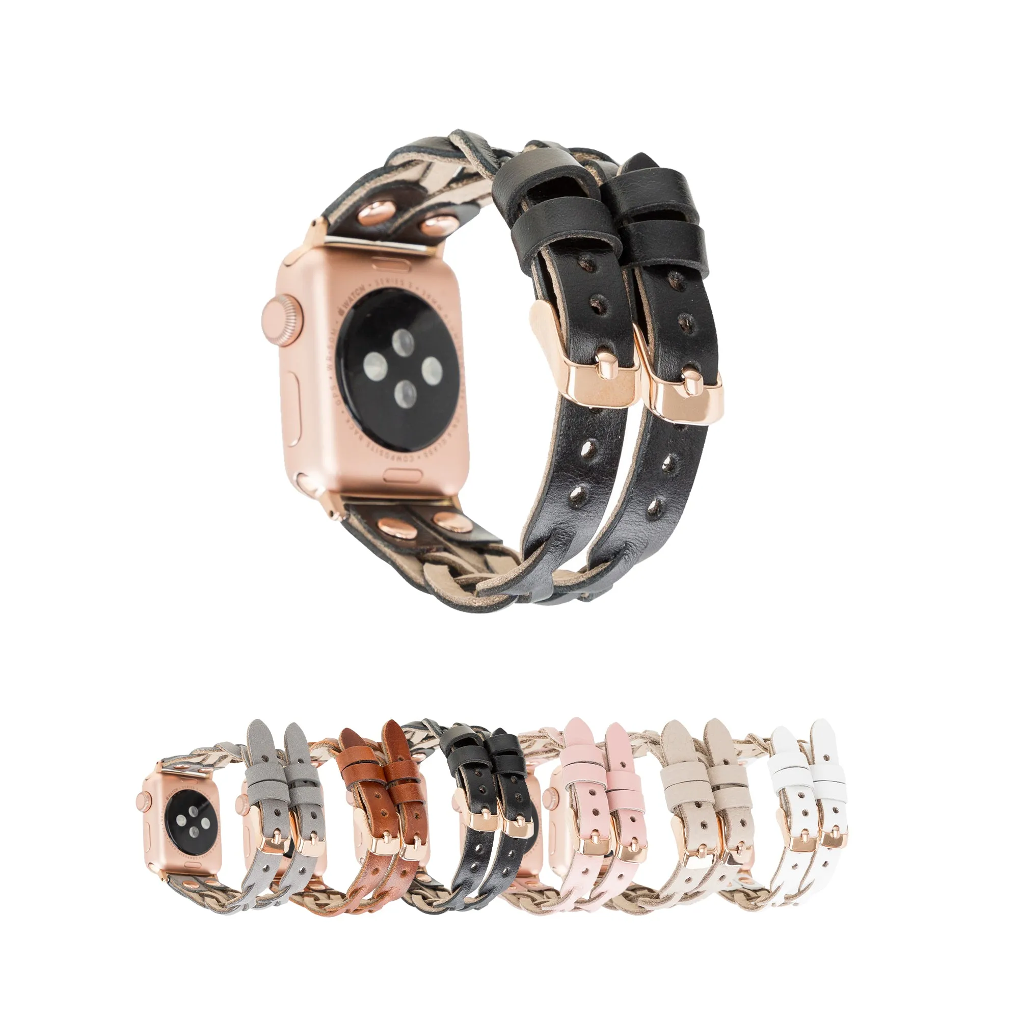 DelfiCase Sheffield Double Apple Watch Band & Fitbit/Sense
