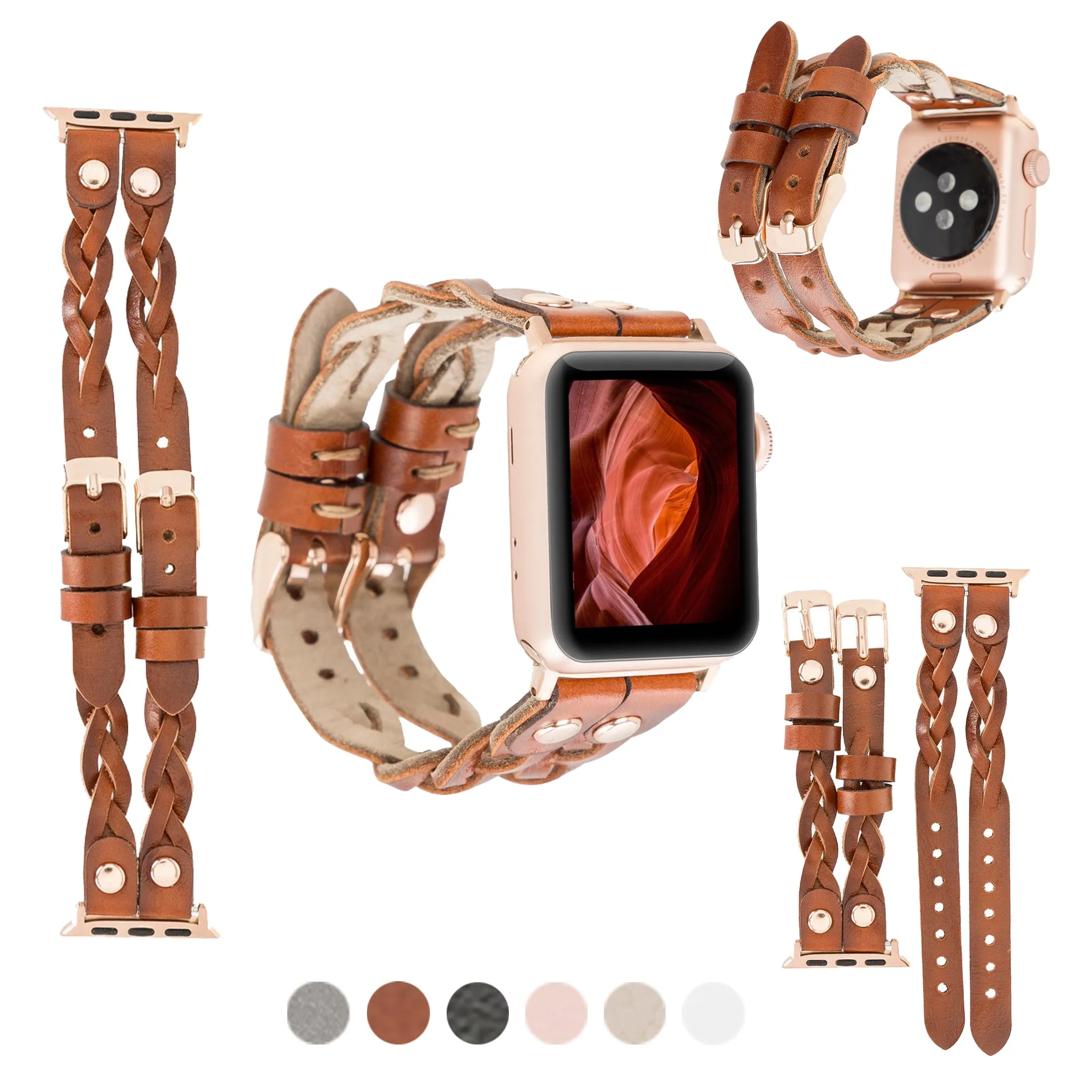 DelfiCase Sheffield Double Apple Watch Band & Fitbit/Sense