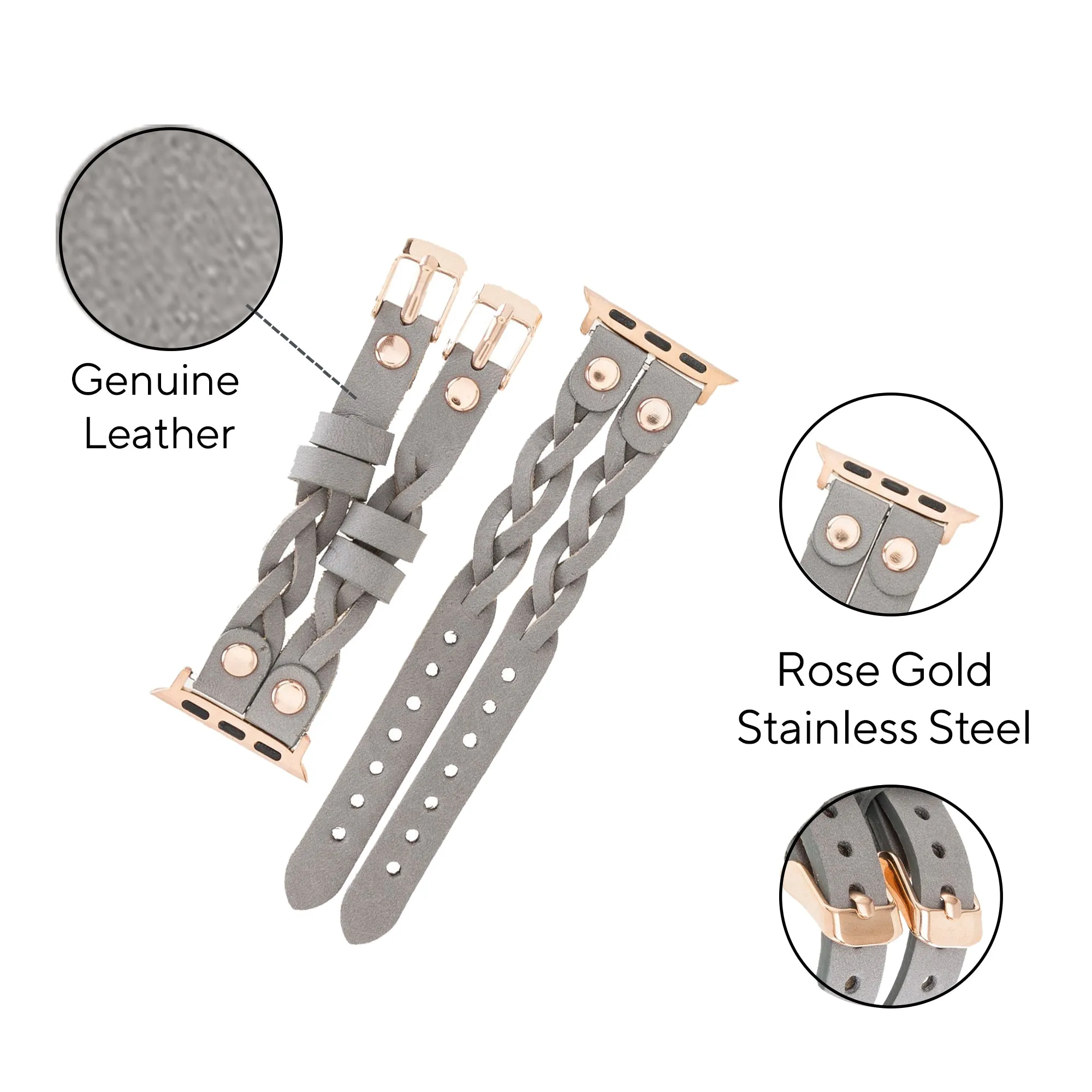DelfiCase Sheffield Double Apple Watch Band & Fitbit/Sense