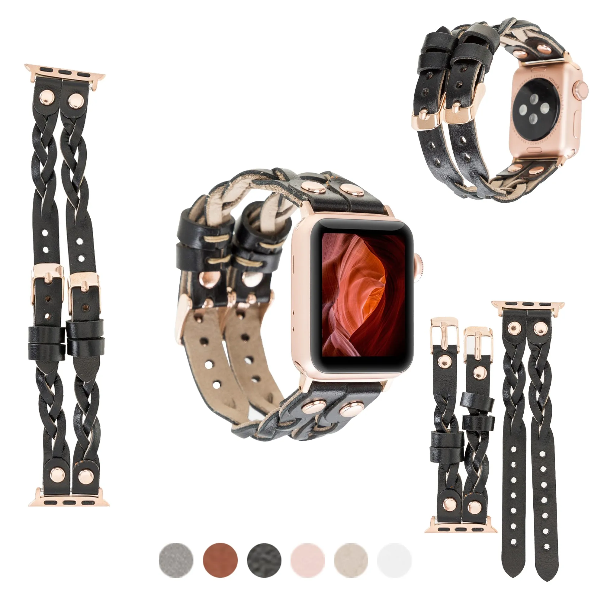 DelfiCase Sheffield Double Apple Watch Band & Fitbit/Sense