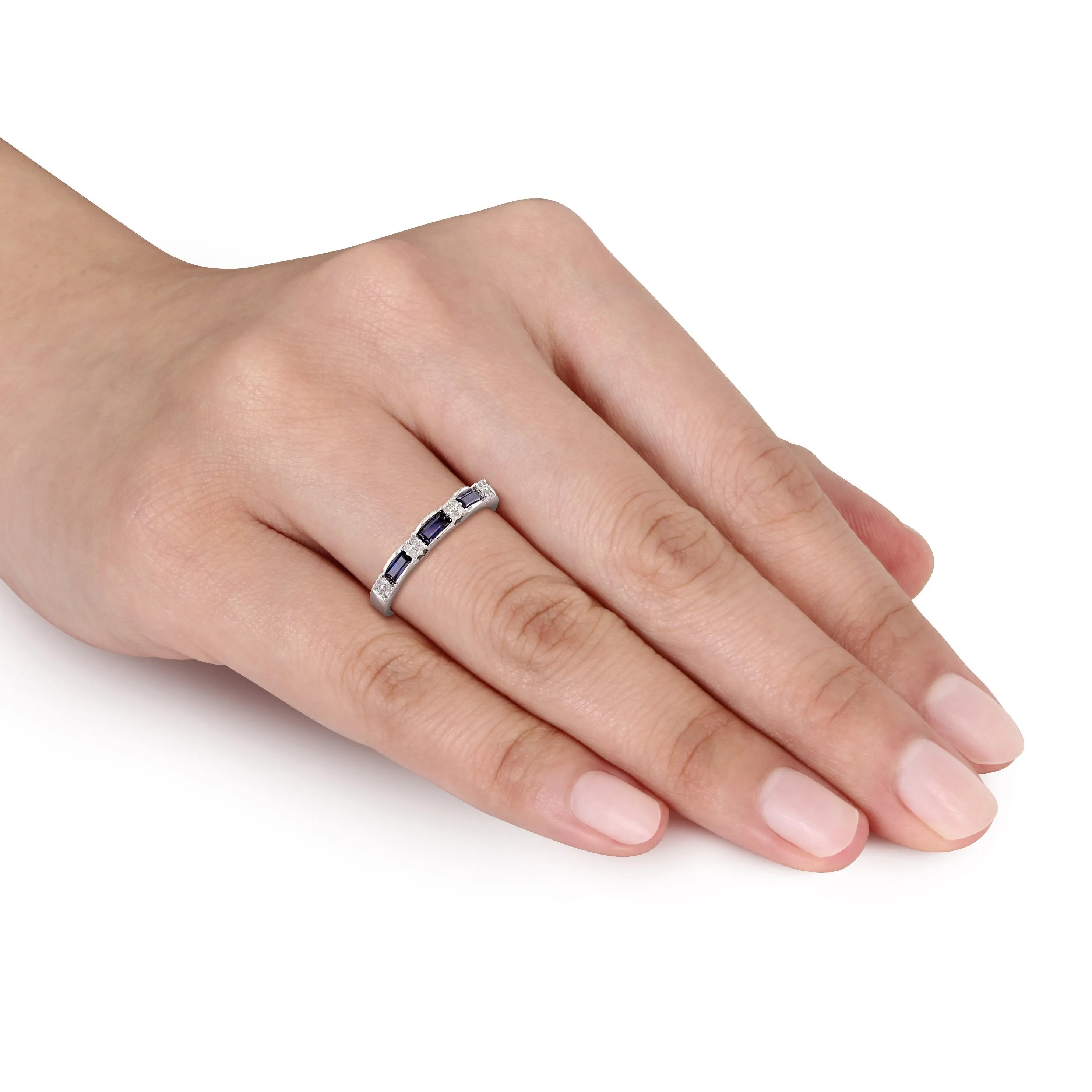 Diamond And Sapphire Eternity Ring