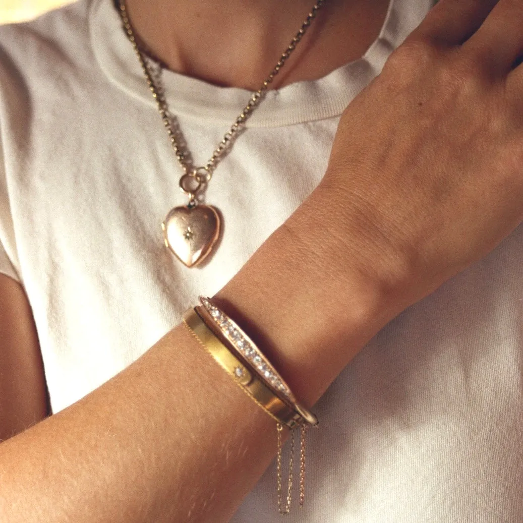 Diamond Encrusted Hinge Cuff