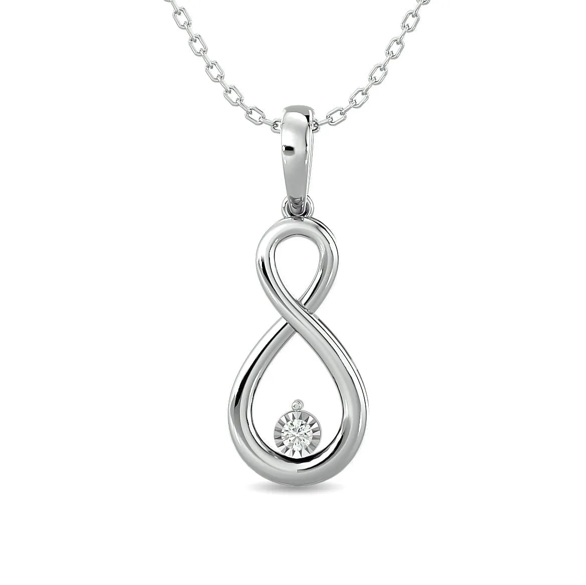 Diamond Infinity Necklace