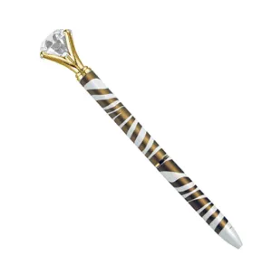 DIAMOND PEN, GOLD ZEBRA