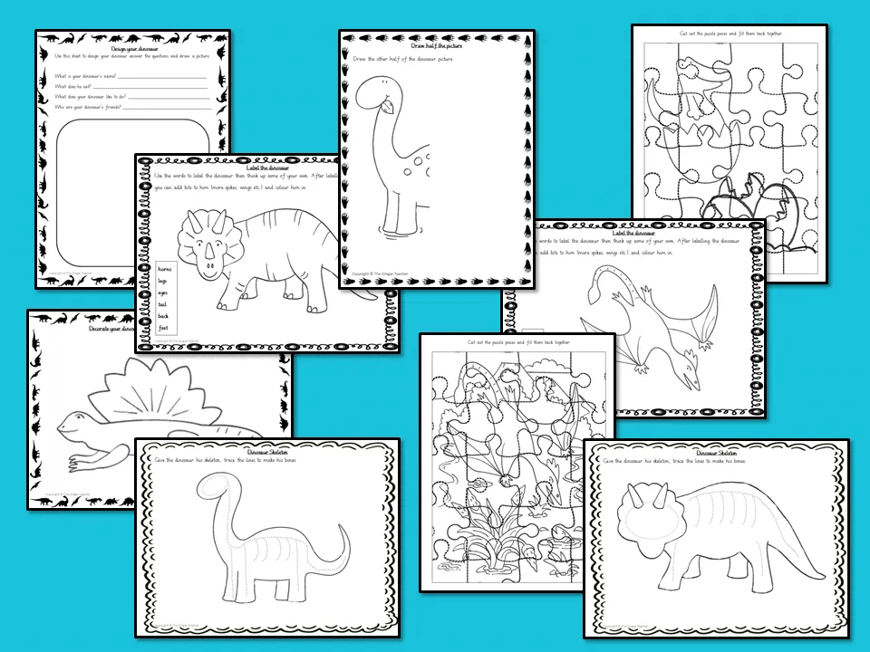 Dinosaur Themed Independent Creative Work