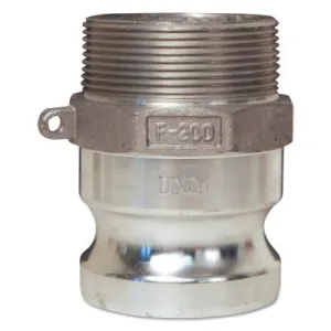 Dixon Valve Global Type F Adapters, 4 in, Male/Male, Aluminum, G400-F-AL
