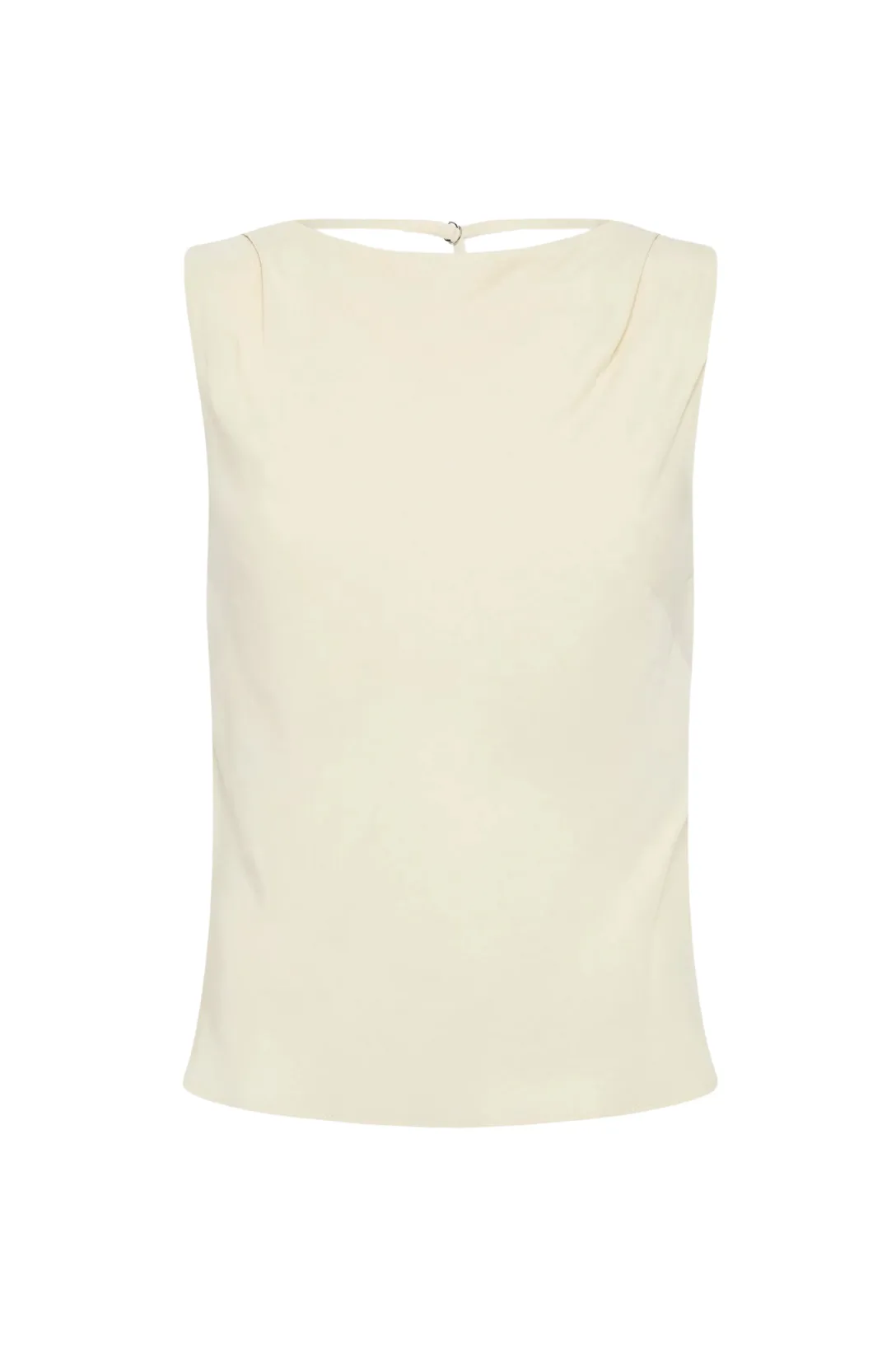 Draped Cowl Top | Dove