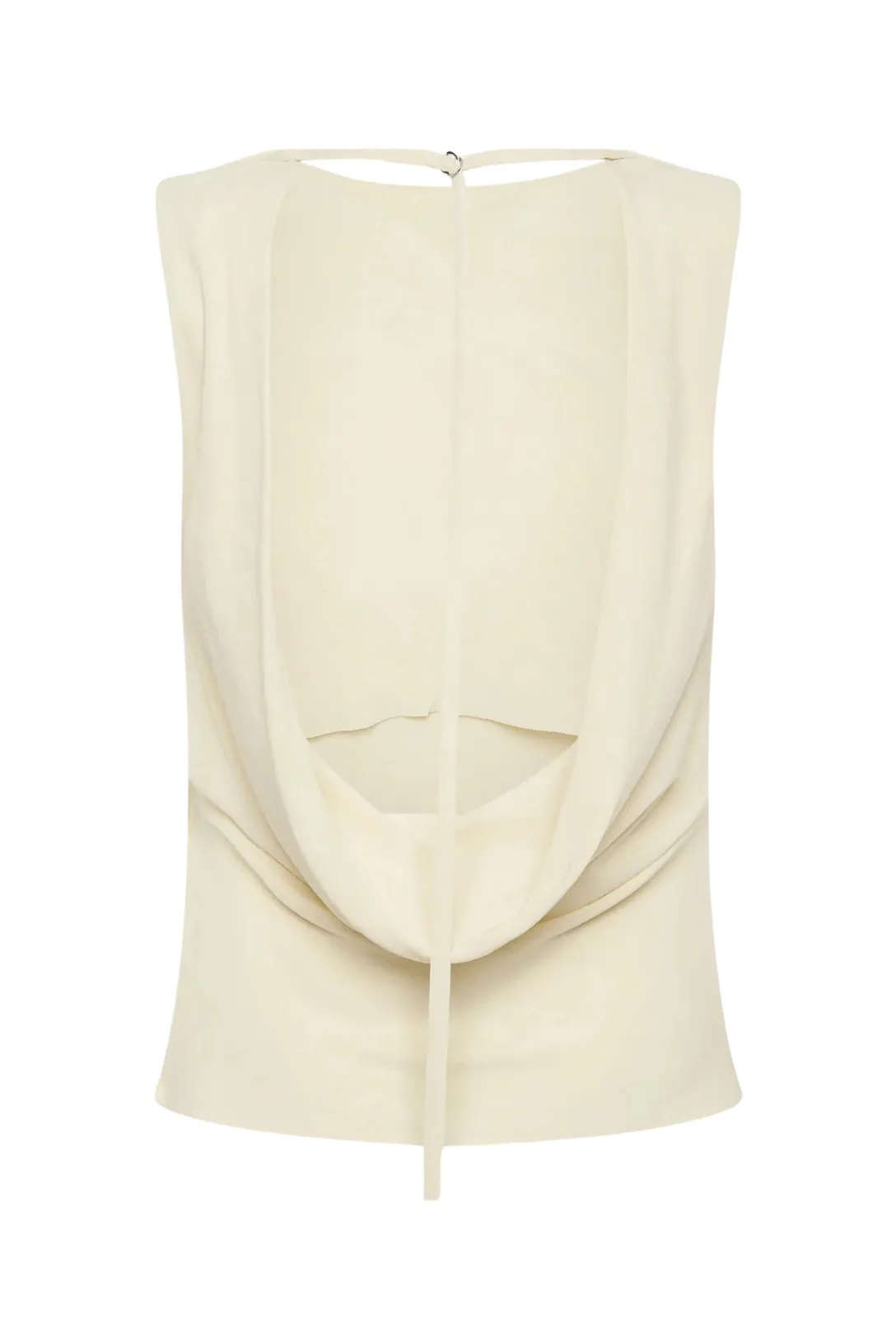 Draped Cowl Top | Dove
