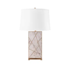 Elgin Lamp Without Shade / Alabaster