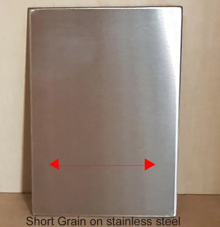 Engraved Stainless Steel Label 75mm x 50mm