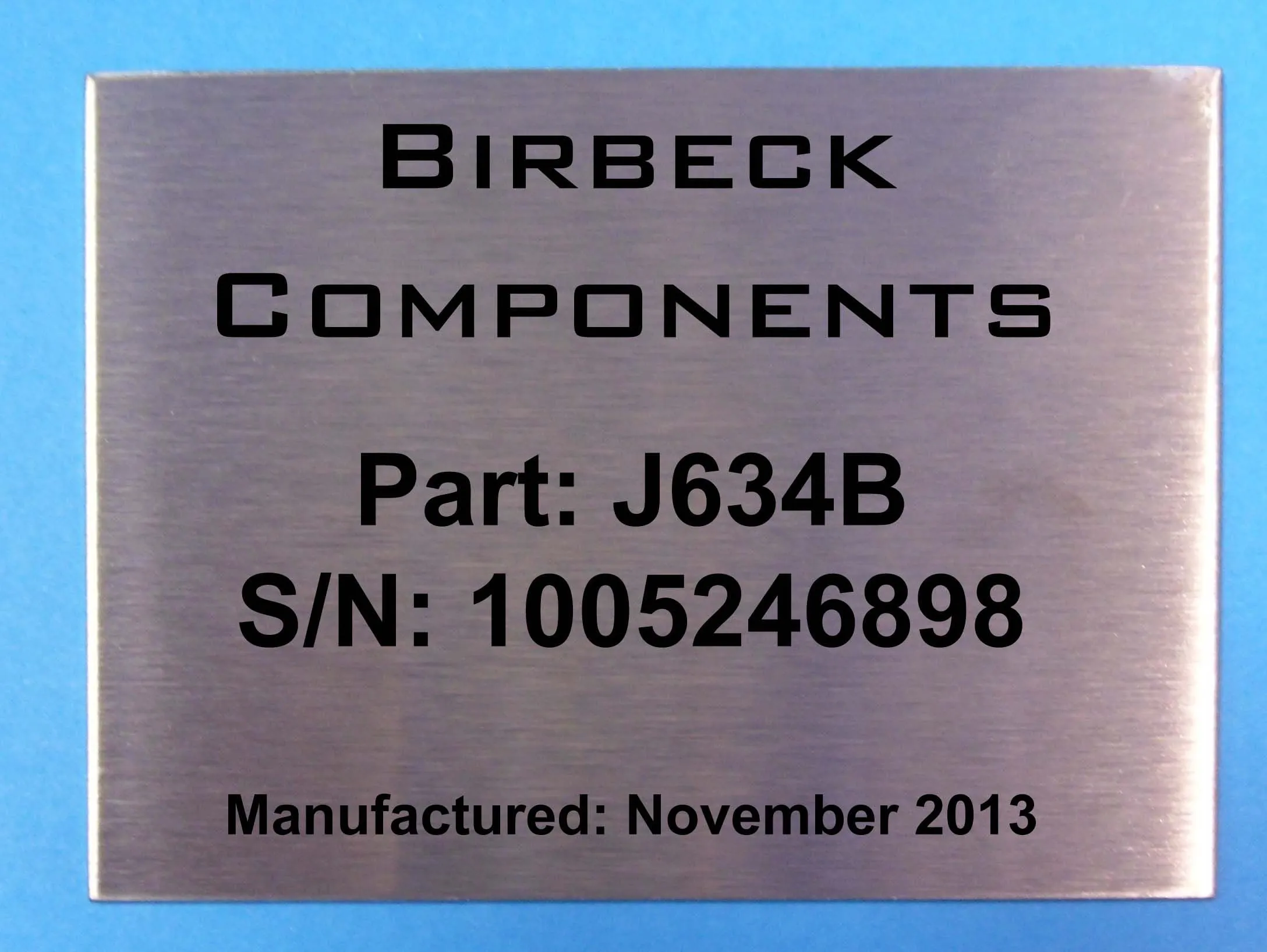 Engraved Stainless Steel Sign 100mm x 75mm