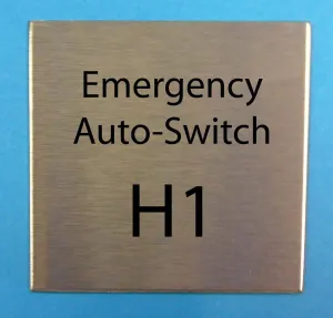 Engraved Stainless Steel Sign 150mm x 150mm