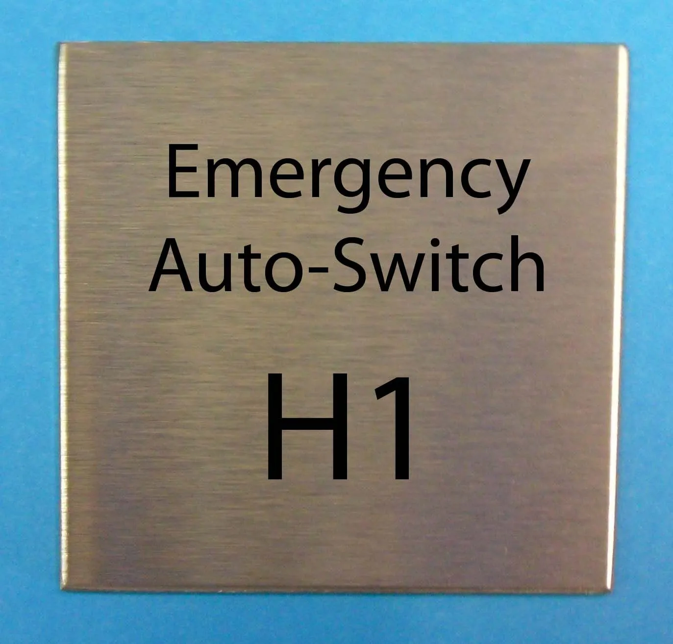 Engraved Stainless Steel Sign 150mm x 150mm