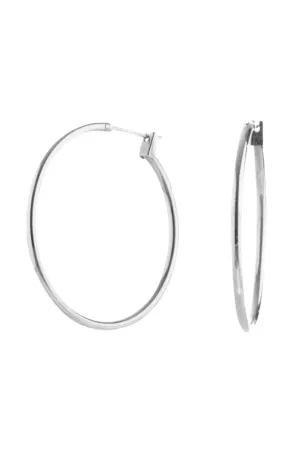 EURO 58121 Silver X-Large Click Hoop