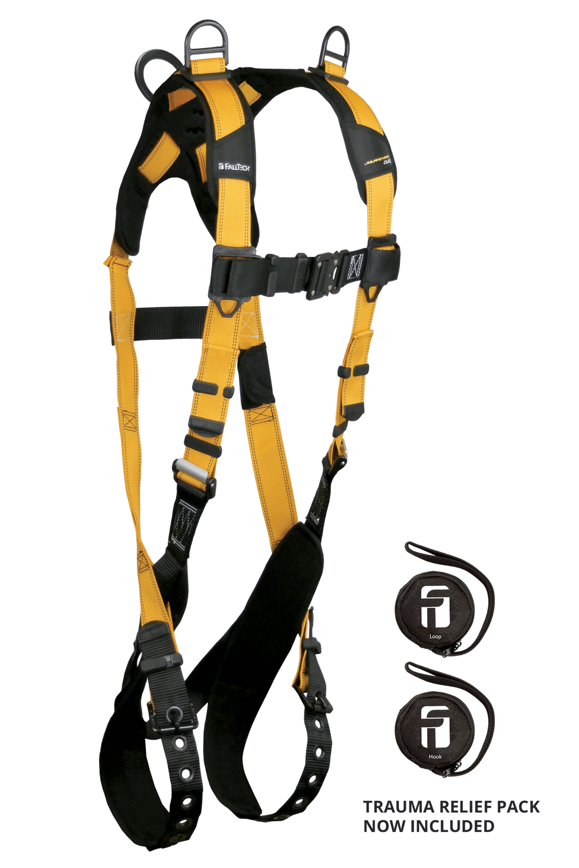 FallTech 7027B Journeyman Flex® Aluminum 3D Retrieval Non-belted Full Body Harness (each)