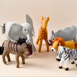Felt Safari Animals Set of 6