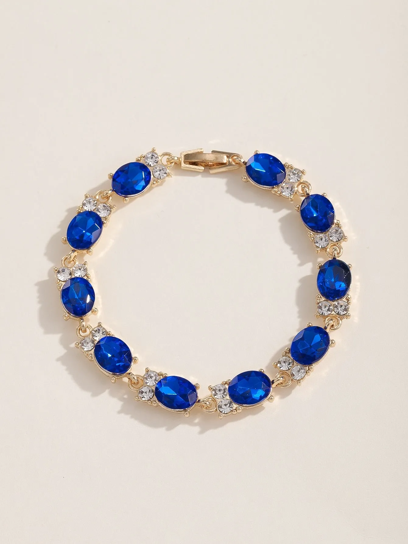 Gemstone Decor Bracelet - Royal Blue