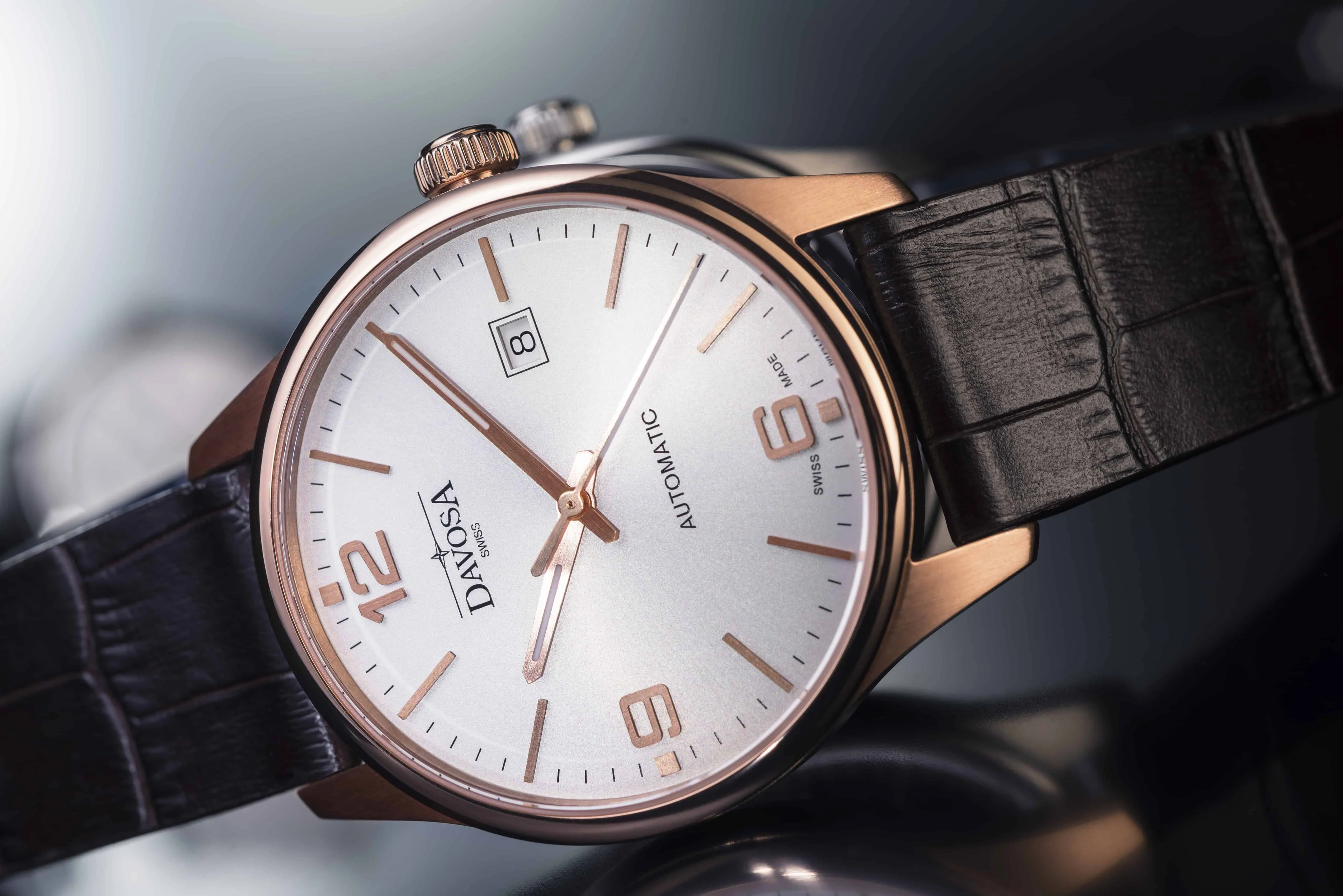 Gentleman Automatic 40mm PVD Rose Gold Executive Watch 16156664