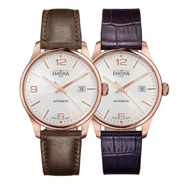 Gentleman Automatic 40mm PVD Rose Gold Executive Watch 16156664