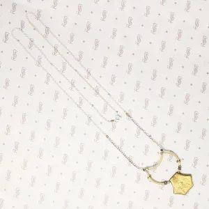 Geometric Vintage Brass Necklace by Brin