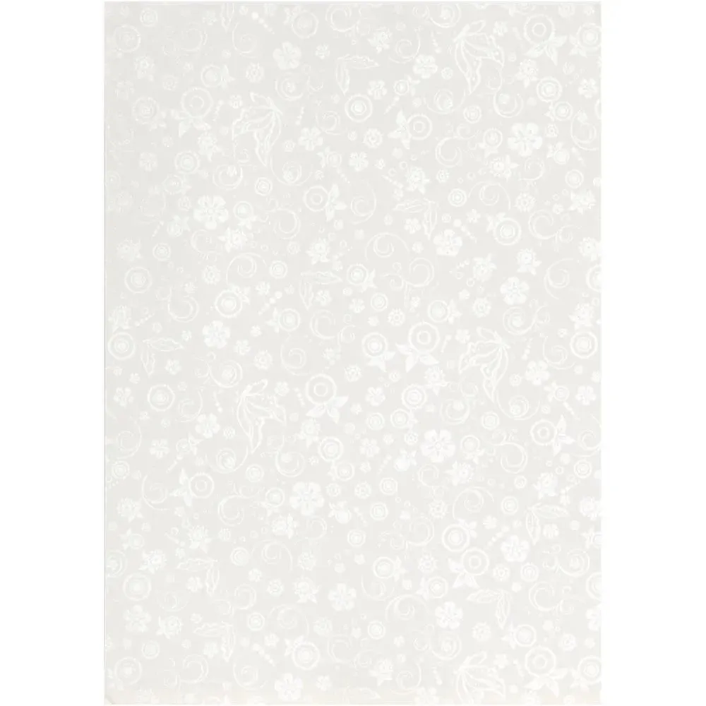 Glossy Paper Faint Silver Print Pattern Making Greeting Cards Invitations Crafts