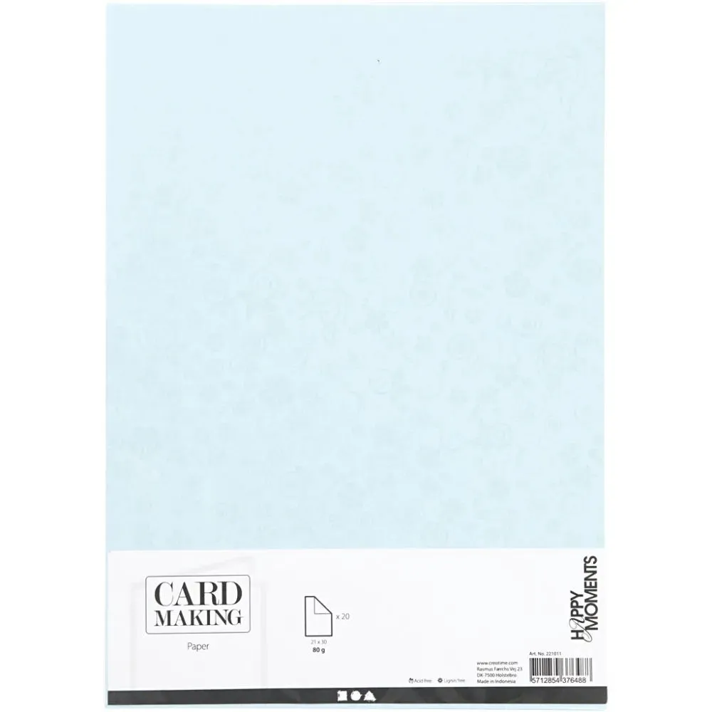 Glossy Paper Faint Silver Print Pattern Making Greeting Cards Invitations Crafts