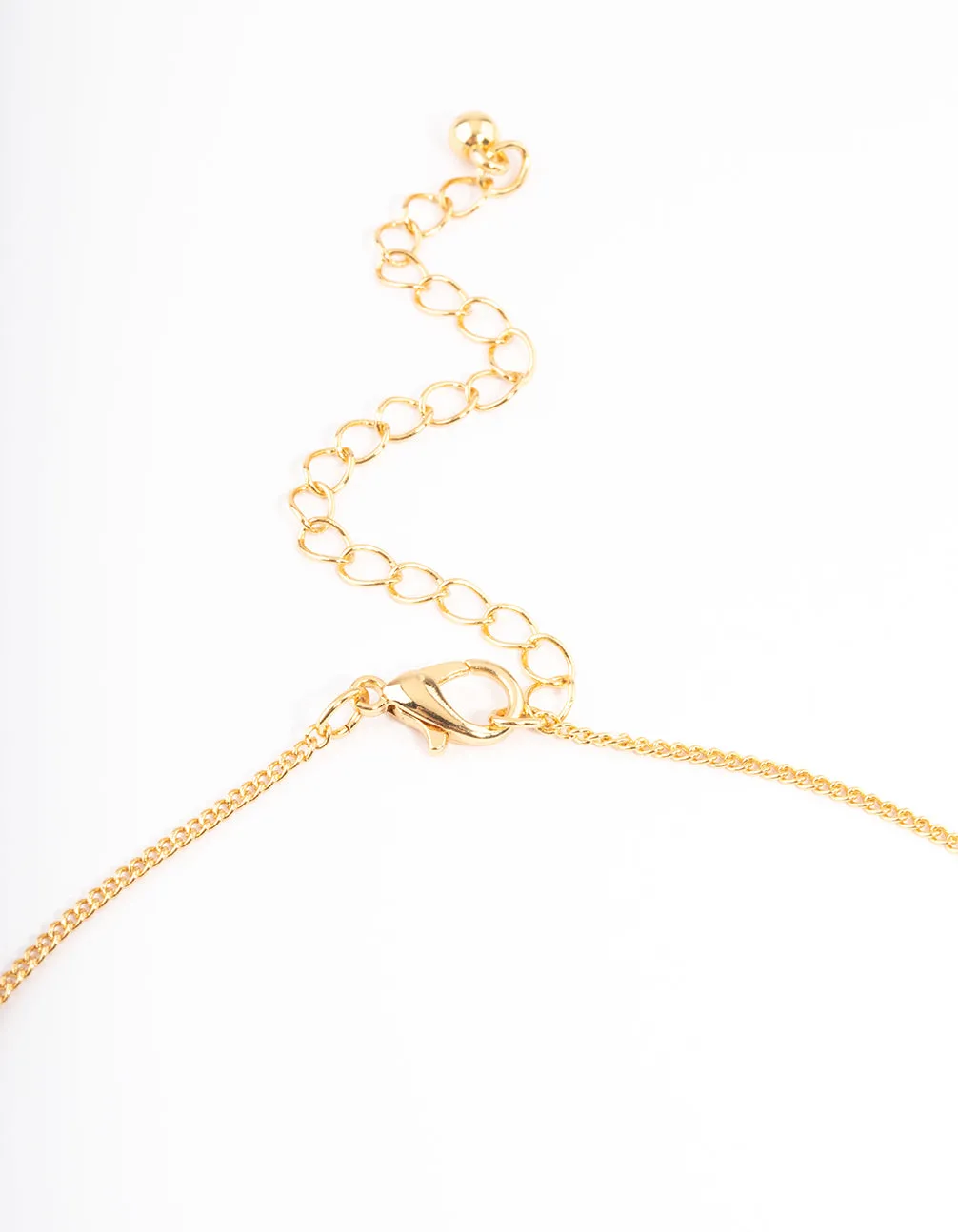 Gold Plated Sagittarius Necklace With Cubic Zirconia Pendant