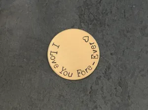 Golf ball marker for 8th and bronze anniversaries