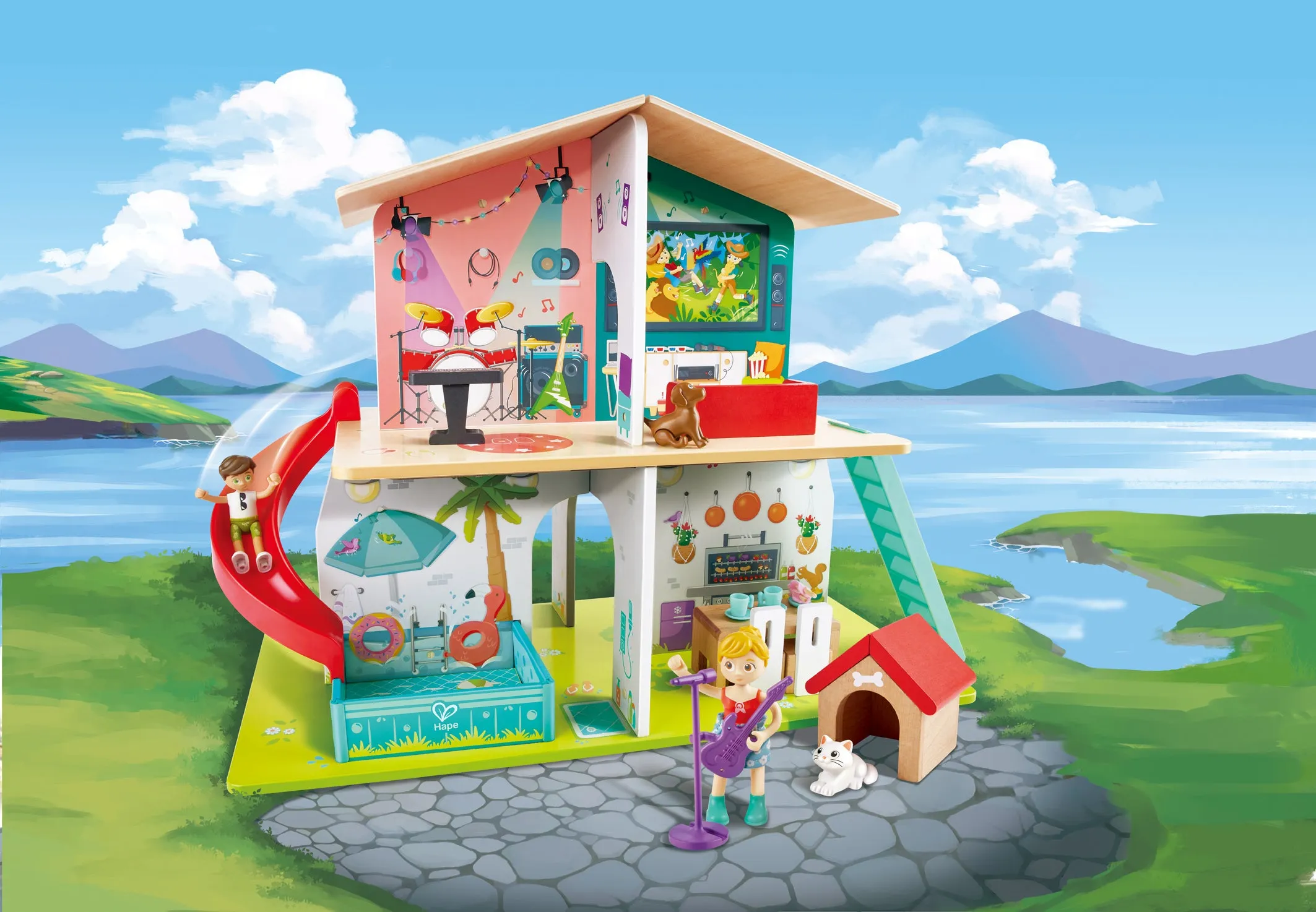 Hape Musical Dollhouse