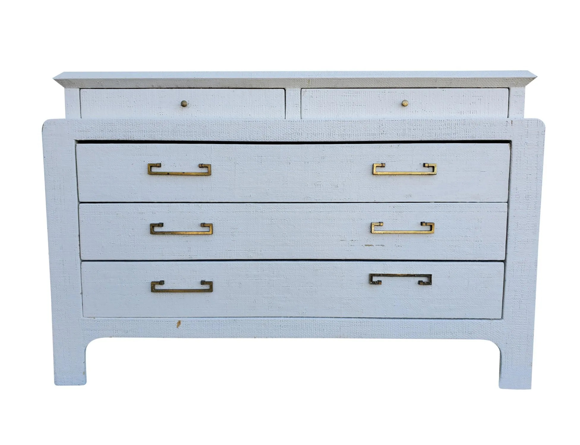 Harrison Van Horn Lacquered Grasscloth Chest of Drawers