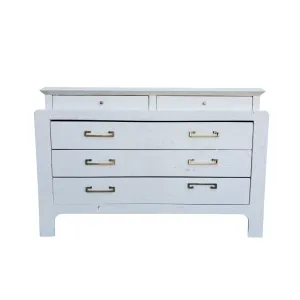 Harrison Van Horn Lacquered Grasscloth Chest of Drawers