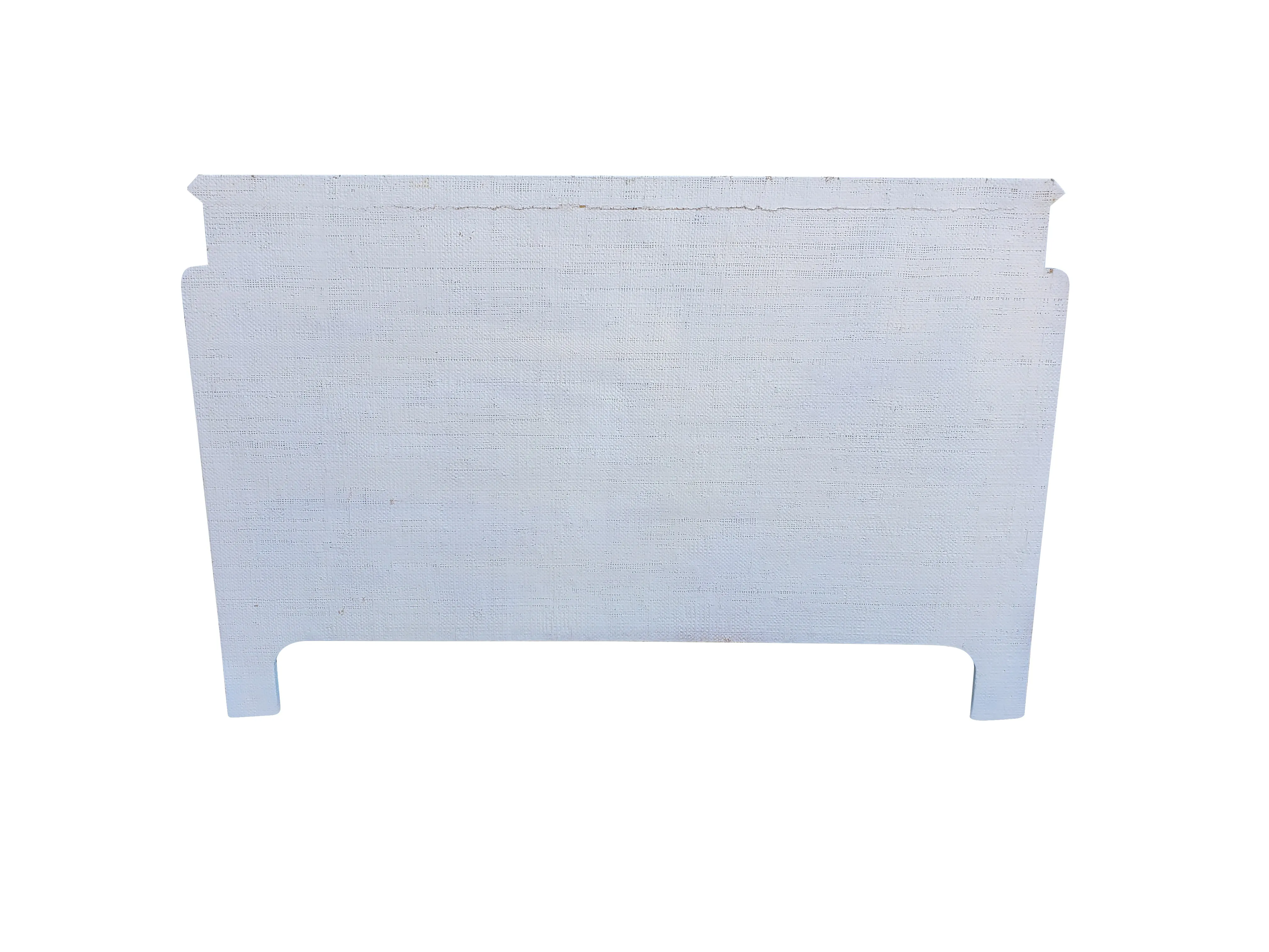 Harrison Van Horn Lacquered Grasscloth Chest of Drawers