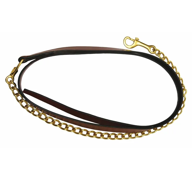 HDR Leather Lead with Chain