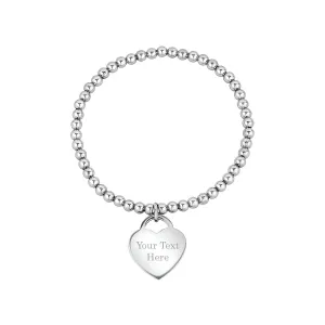 Heart Stretch Bead Bracelet