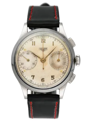 Heuer Vintage 1940s Chronograph Mens Watch