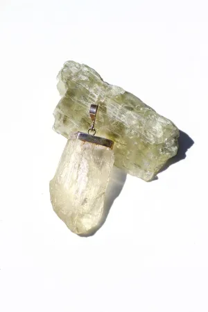 Hiddenite Crystal Pendant