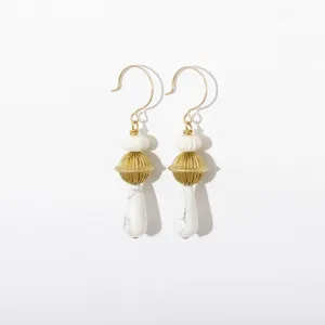 Howlite Retro Earrings