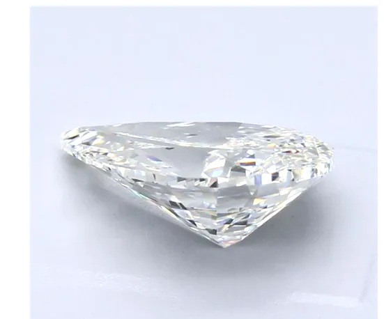 Huge 3.17 CT Diamond I Color VS2 Clarity Natural Pear Cut Loose GIA Certified