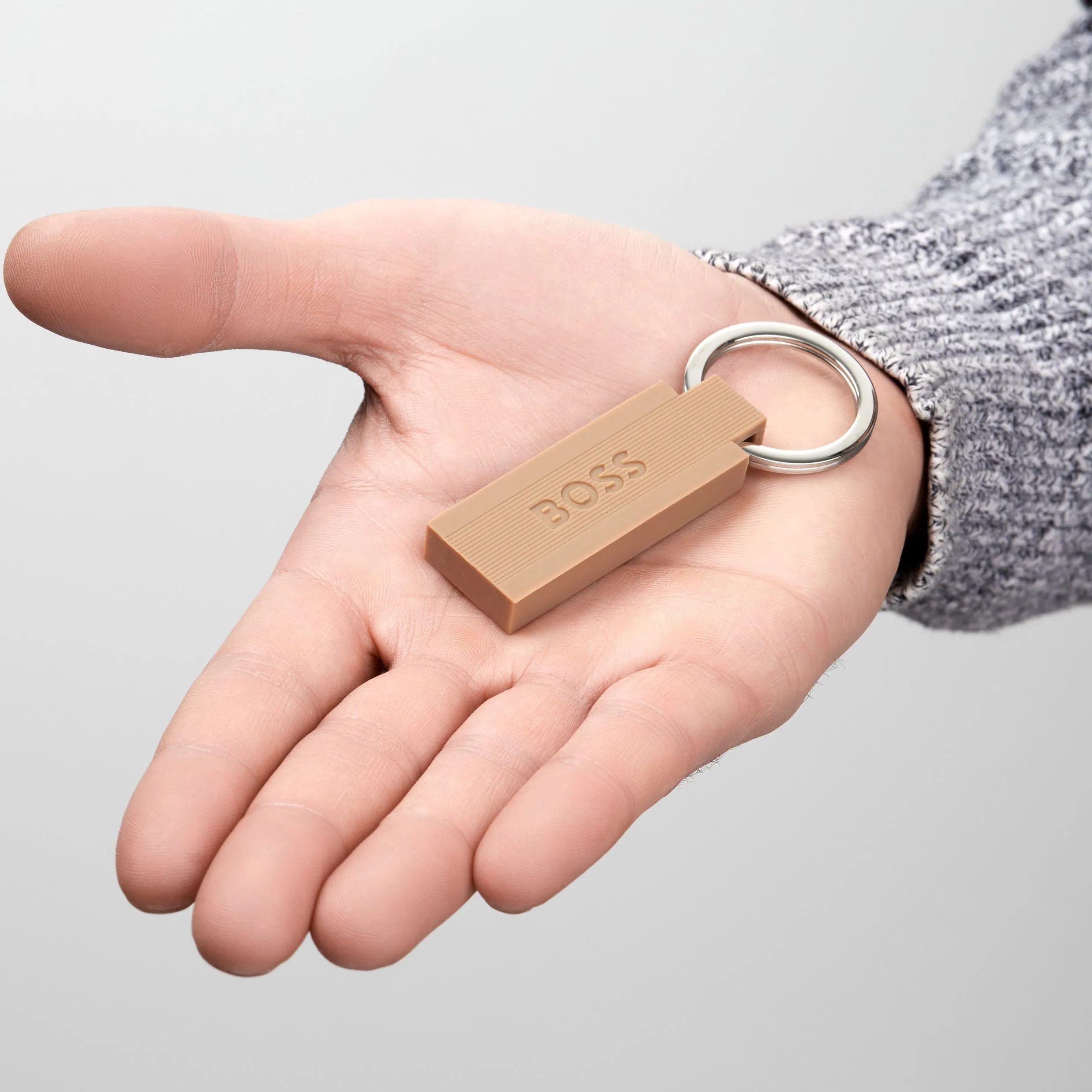 HUGO BOSS HAK421X - Key ring Edge Iconic Camel