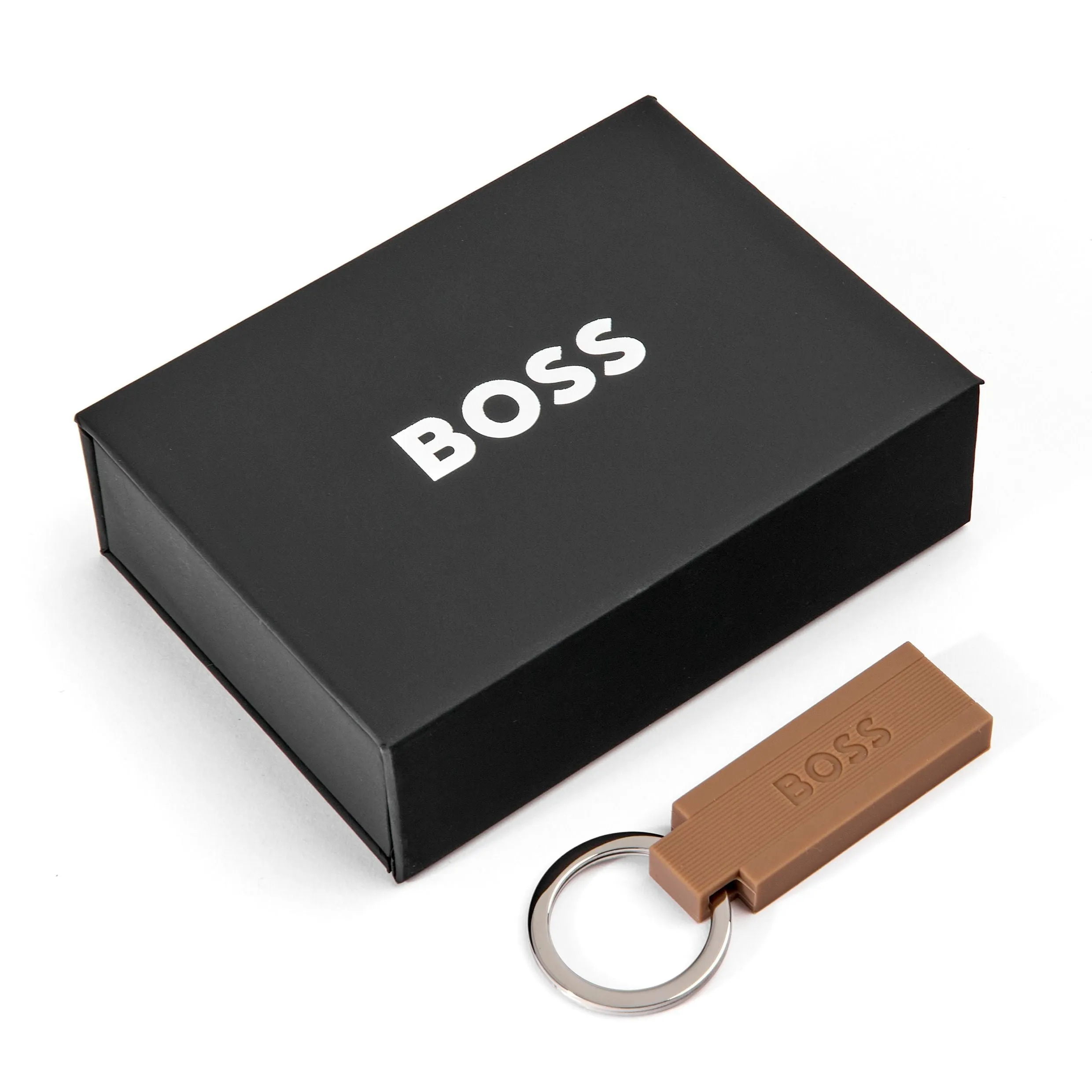 HUGO BOSS HAK421X - Key ring Edge Iconic Camel