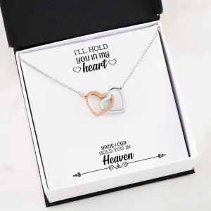 I’ll Hold You In My Heart Interlocking Heart Necklace