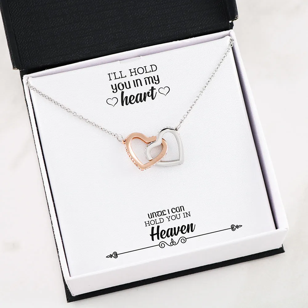I’ll Hold You In My Heart Interlocking Heart Necklace