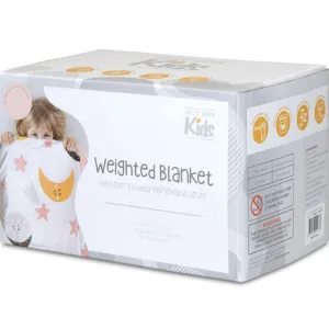 Jelly Bean Kids ADURA  Weighted Blanket - PINK & CHAMBRAY