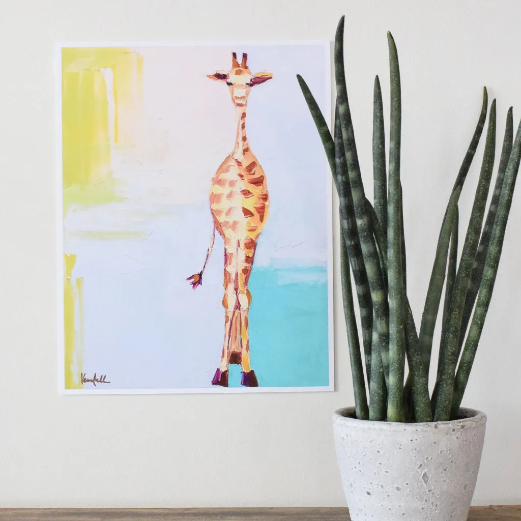 Kendall Kirk Art Print Joyful Giraffe