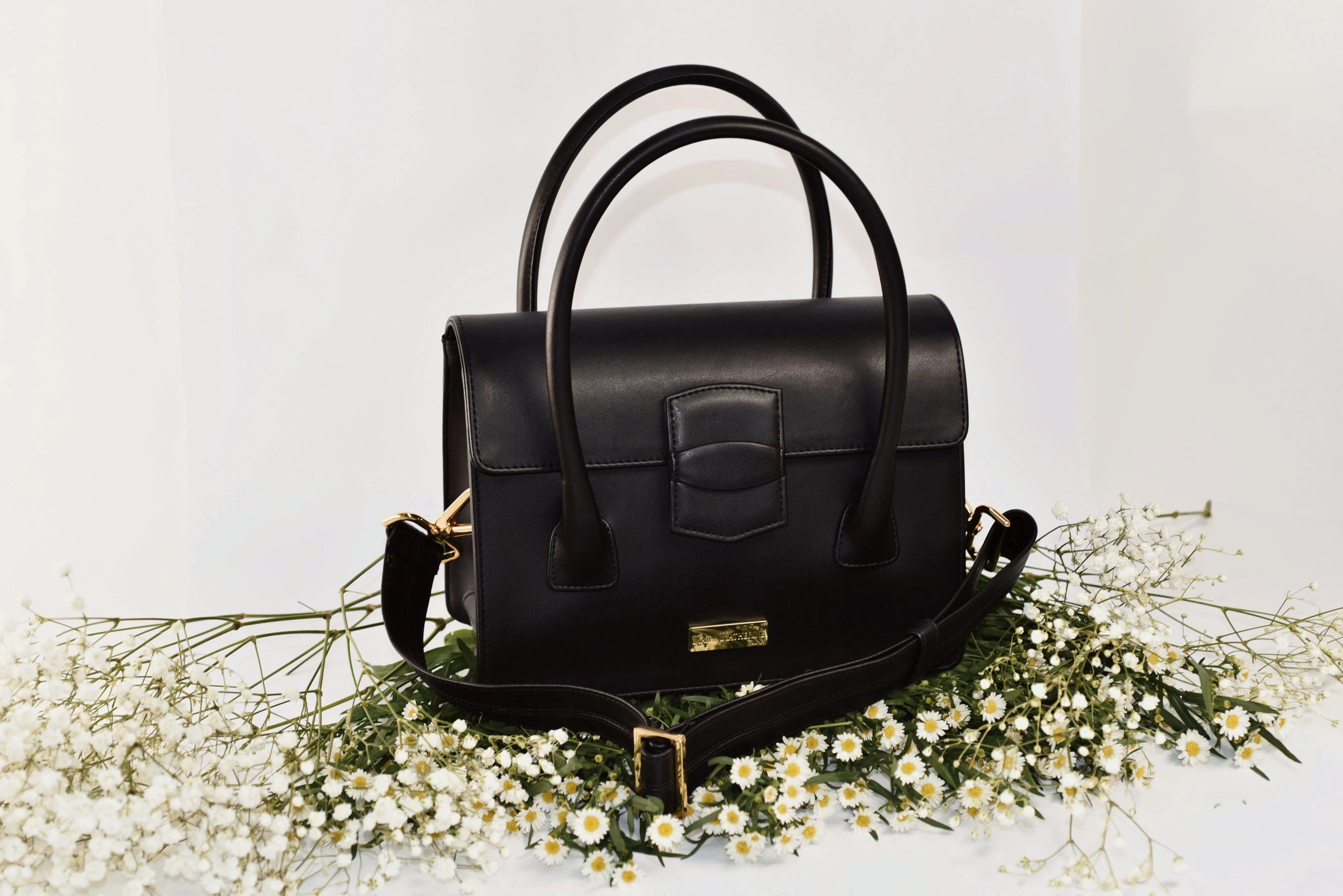 Kensington Cactus Leather Vegan Bag | Black